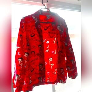 Betty Boop Pajama Shirt Womens